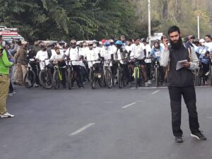 Pedal for peace cycle race