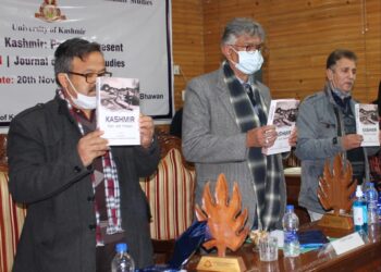 Prof Talat releases book, journal on Kashmir studies