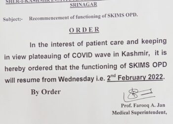 OPD services to resume at SKIMS Soura from tomorrow