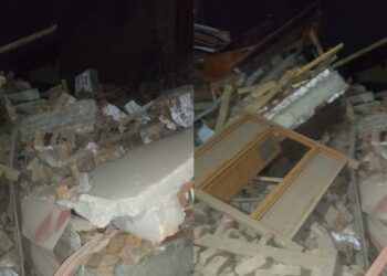 Three residential houses collapse in Nowhatta