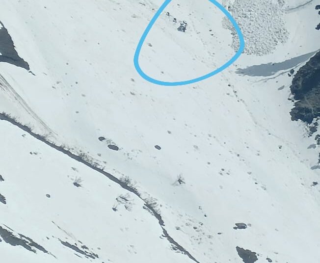 Passenger Vehicle Falls Into Gorge After Hit By Snowslide Along Sadhna Top