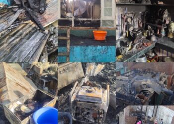 20 residential houses damaged in midnight blaze at Noorbagh