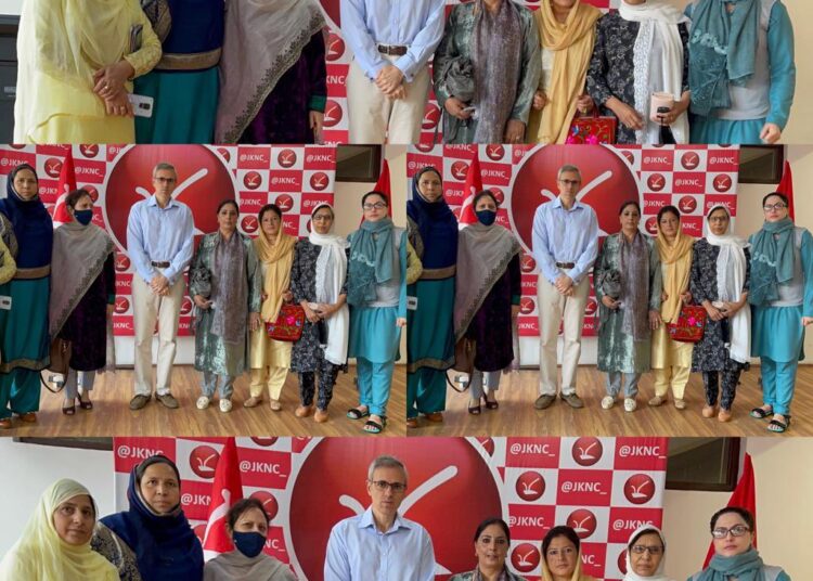 Omar meets scores of individual, women’s wing delegations at Nawa-e-Subha
