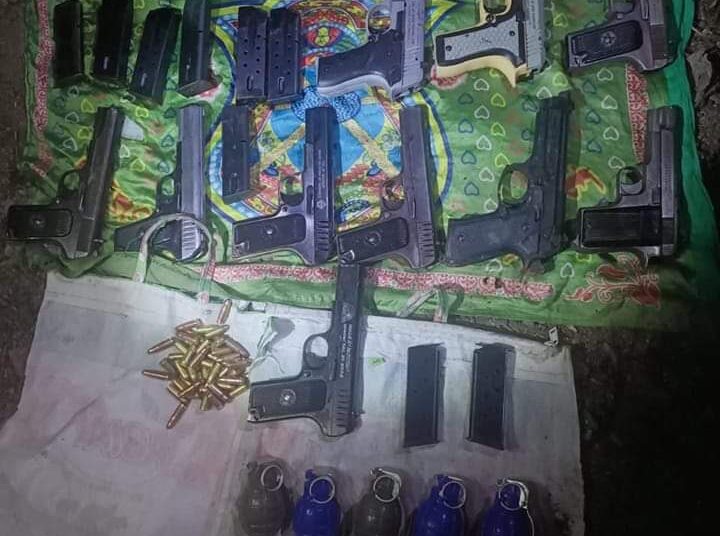 10 pistols, 5 grenades smuggled along LoC recovered in Kupwara: Police