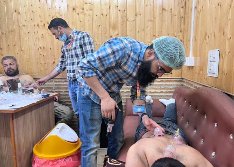 Free Hijama camp organised for Journalists at Lal Chowk Sgr