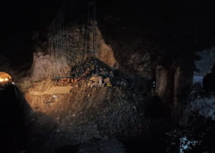 Several feared trapped as under construction tunnel collapses in Ramban