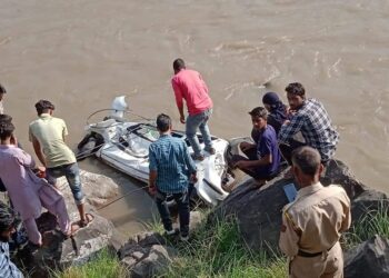 Traffic cop killed, 5 persons injured as car falls into river in Poonch