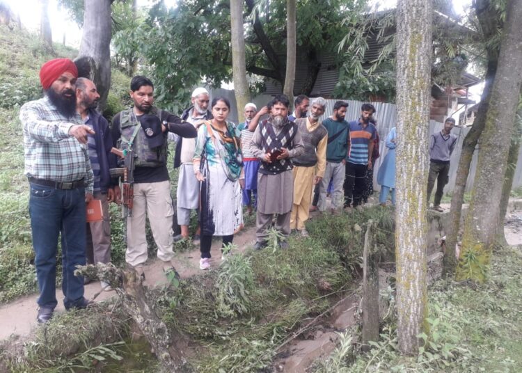 DDC Chairperson Rafiabad visits hailstorm affected villages, assures help
