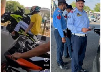 Traffic Police City Jammu again cracked on “Stunt Bikers”