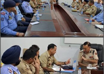 SSP Traffic city Jammu reviews Traffic arrangements for Amarnath Ji Yatra