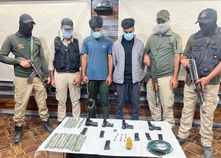 Two TRF Hybrid militants arrested in Srinagar, arms and ammunition recovered: Police