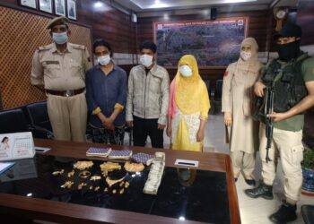 Lady among three thieves arrested, stolen Gold worth Rs 6.5 lakh, Cash amount Rs 110500 recovered: Police