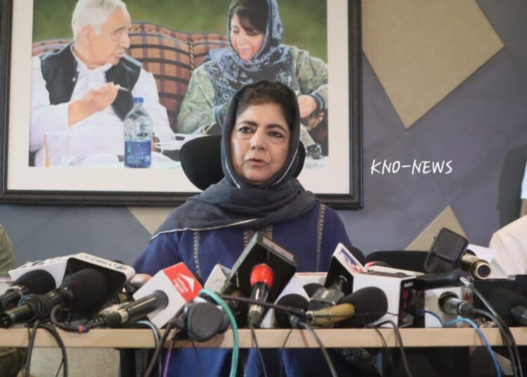 Voting Rights to Non-Locals: Mehbooba calls for all party meeting to decide future course of action