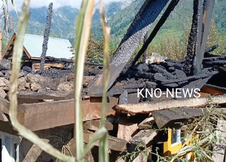 Residential house damaged, 1 injured in Ganderbal blaze