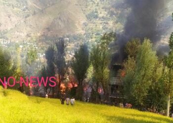 3 residential houses damaged in Kangan blaze