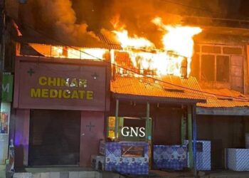 Waiter Dies As Midnight Fire Damages Small Building In Banihal Ramban