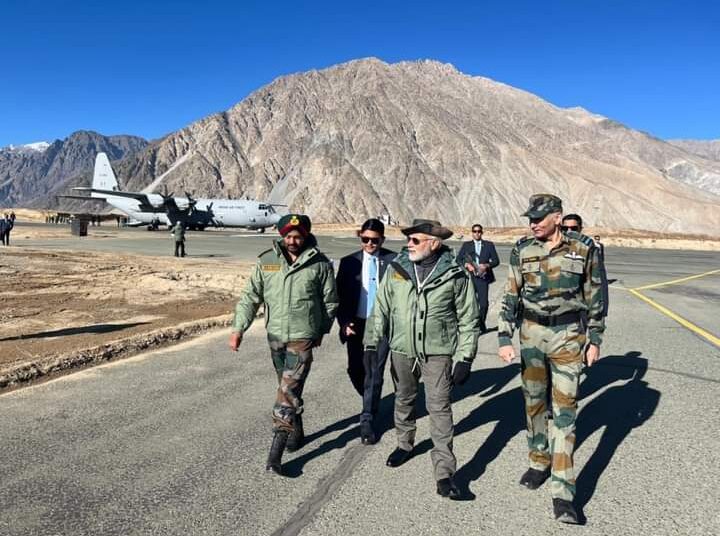 Ladakh: PM Modi lands in Kargil to celebrate Diwali with soldiers