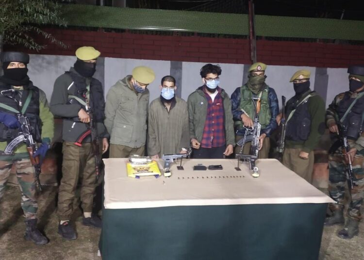 Two LeT Hybrid Militants apprehended in Sopore, Arms And Ammunition Recovered: Police