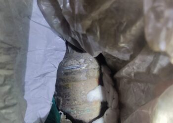 Old Rusted Shell Recovered in Shangus Anantnag, BDS on Job