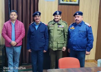 Dr Koshal Sharma SSP Traffic Police City Jammu Holds Pipping Ceremony at TPO Jammu