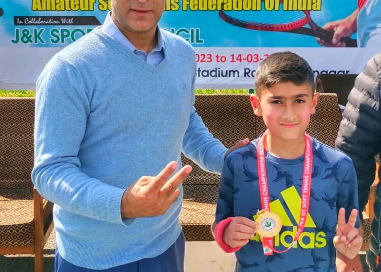 5th Grader Muhammad Qais Wins J&K Sub-Junior Soft Tennis Championship