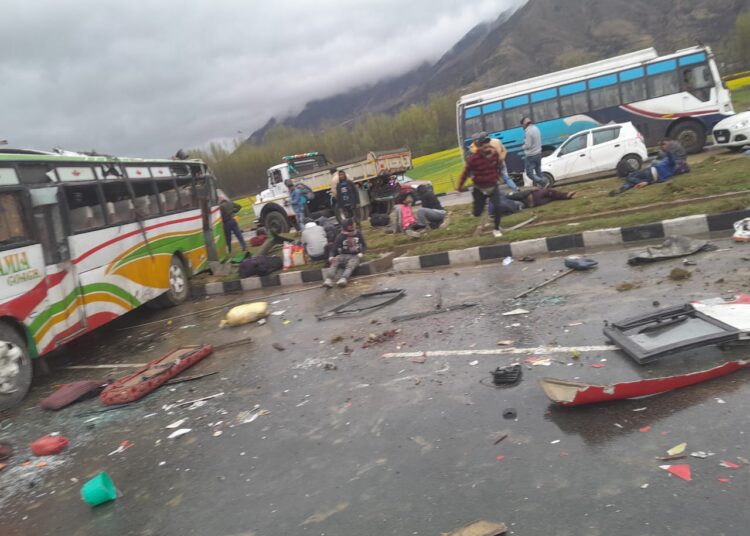 4 Bihar residents killed as bus turns turtle along highway in Awantipora