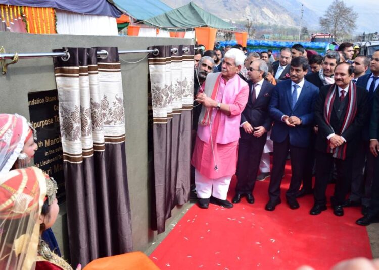 LG lays foundation stone for Rs 250 Crore worth Mall at Sgr’s Sempora; says its the first ‘direct foreign investment in J&K’