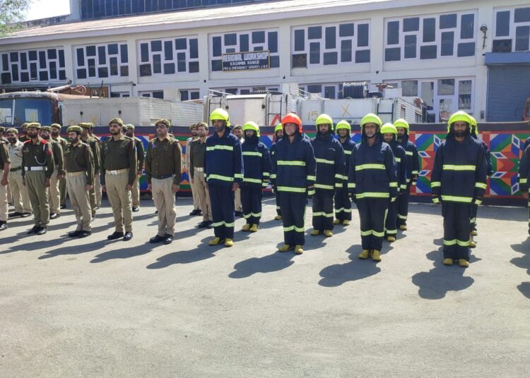 Fire Service Day Observed In Srinagar To Pay Homage To Martyrs