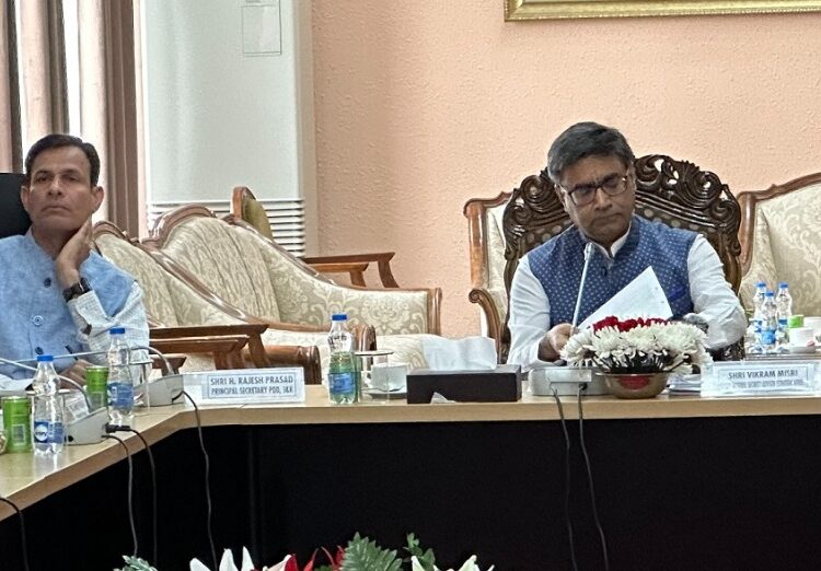 Deputy National Security Advisor conducts 2 day visit of J&K; reviews hydro power projects, security scenario