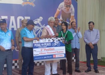 Lt Governor attends ‘Pedal for Peace’ Award Ceremony at Srinagar