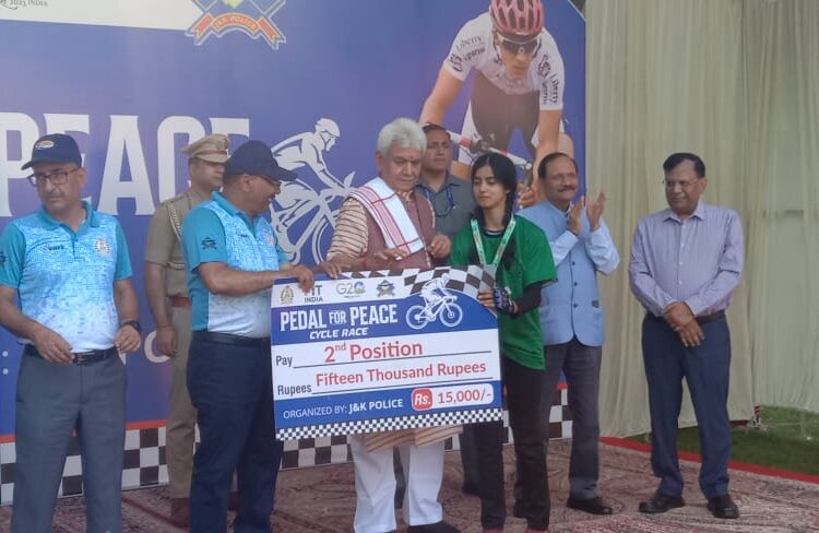 Lt Governor attends ‘Pedal for Peace’ Award Ceremony at Srinagar