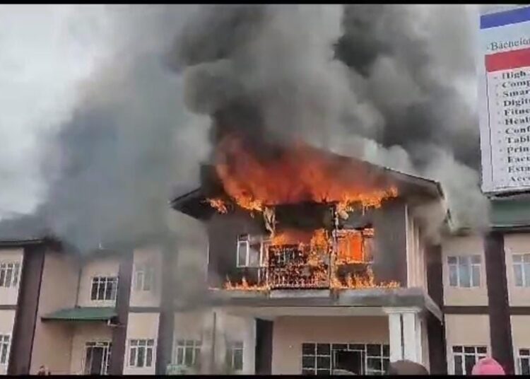 Fire breaks out in Physical Education College in Ganderbal