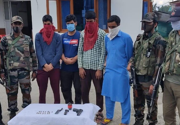 Yaripora Grenade Attack Case: Four Militant Associates Arrested As Police Busts Grenade Throwing Module In Kulgam