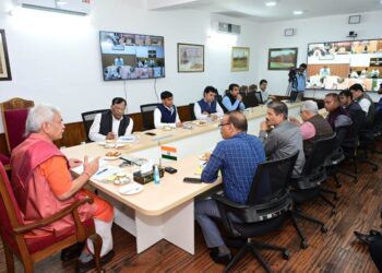 LG Sinha reviews Shri Amarnath Ji Yatra arrangements; restoration of National Highway stretch affected by incessant rain