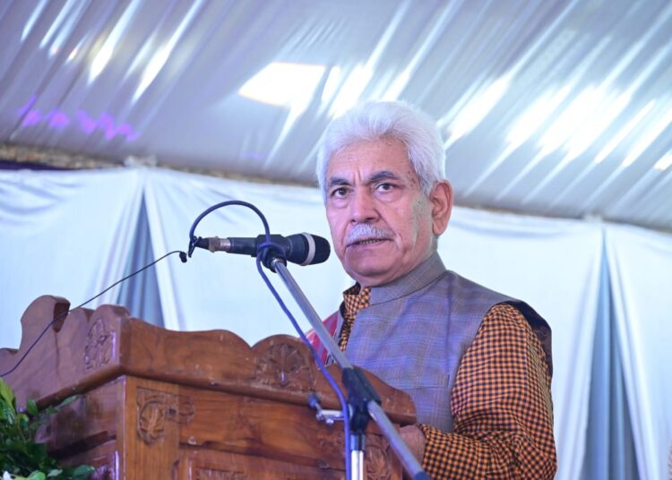 Under PM Modi’s leadership J&K witnessed unprecedented progress in diverse sectors: LG Sinha