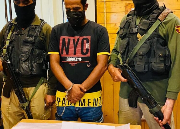 Hybrid terrorist of TRF arrested in Srinagar: Police
