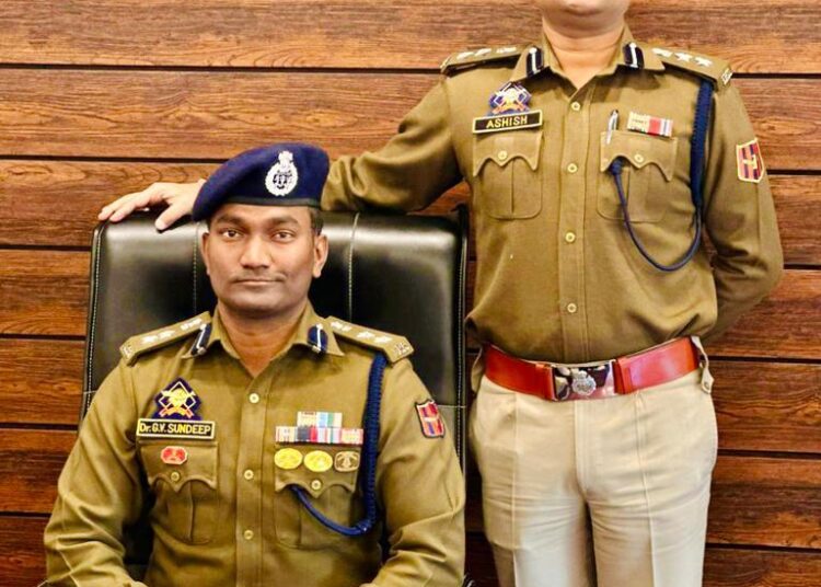 G V Sundeep Chakravarthy assumes charge as SSP Anantnag