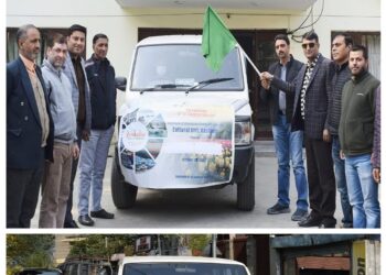 Celebration of UT Foundation Day: Joint Director Information flags off IEC Van