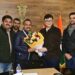 Director Information felicitates Gagan Singh Jamwal for Gold in Roller Skating National Championship
