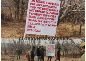 Police Attaches Orchard Land of Person Accused in Terror-related Act in Ganderbal