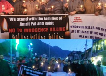 Candle march held at Kupwara to express solidarity with families of Punjab residents killed in Srinagar