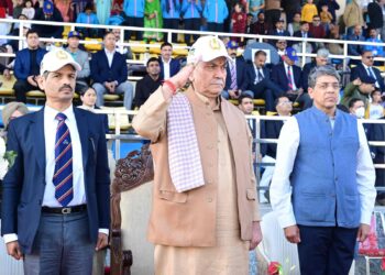 Attends the closing ceremony of 72nd All India Police Hockey (Men/Women) Championship