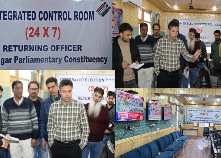 Lok Sabha Elections-2024 : Integrated Election Control Room and MCMC Centre established in Srinagar