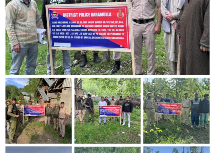 Property Of 7 Militant Handlers Based in Pak Attached In Baramulla: Police