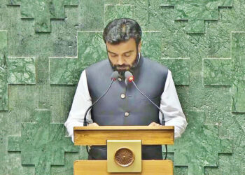 First day, first show: Srinagar MP Ruhullah Mehdi’s Maiden Speech in LS triggers uproar in House