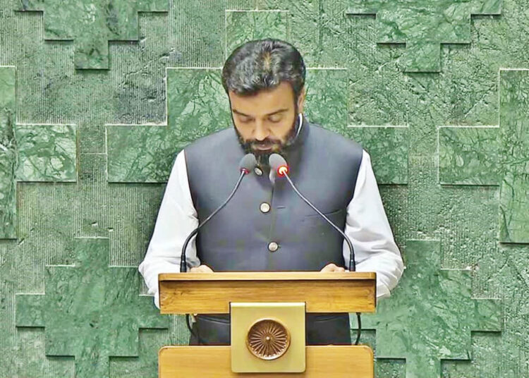 First day, first show: Srinagar MP Ruhullah Mehdi’s Maiden Speech in LS triggers uproar in House