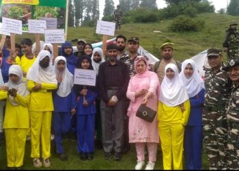 On world environment day 14 batalion ACOY Khansahib launched mega plantation drive at Doodhpathri Khansahib