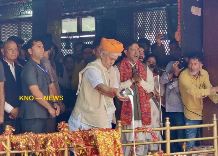 Over 30, 000 devotees paid obeisance at Mela Kheer Bhawani this time: LG Manoj Sinha