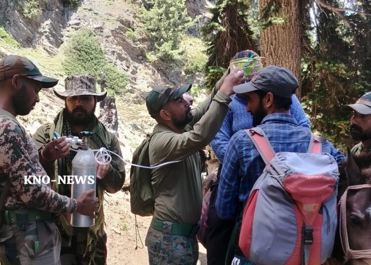 Army rescues trekker from Gangbal lake in Ganderbal