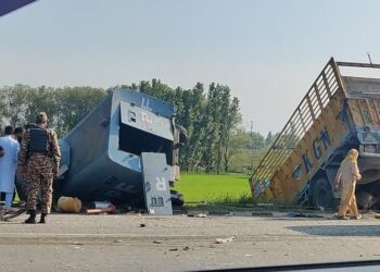 Two CRPF men, Truck driver injured in accident at Pantha Chowk bypass